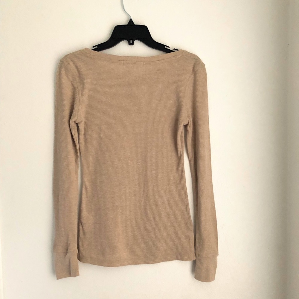 Sz M Beige Derek Heart Sweater - Picture 2 of 6